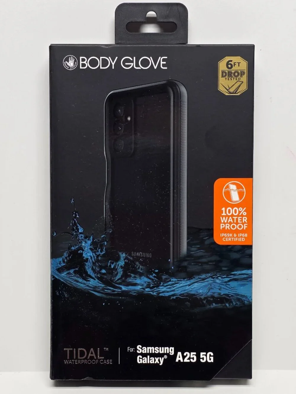 Samsung Galaxy A25 5G Body Glove Tidal Waterproof Case Black